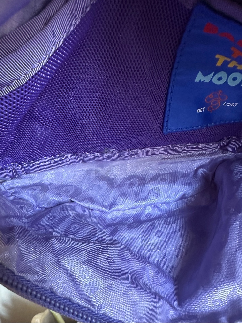 Baboon To The Moon 3L Fanny Pack Everywhere Bag Purple Crossbody Zip Pockets - Picture 9 of 16